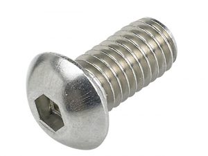 hexagon socket button zinc plated mild steel plain socket screw bolt 993